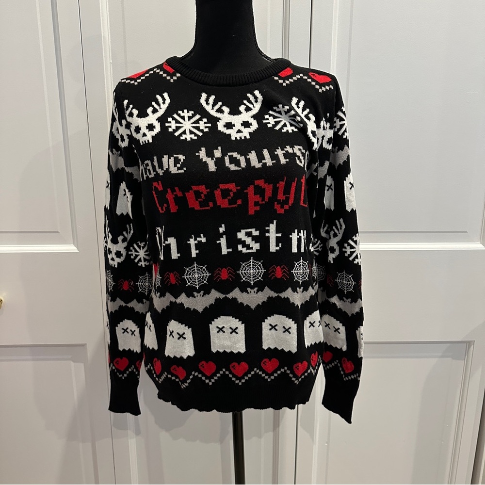 Too Fast Creepy Christmas Sweater